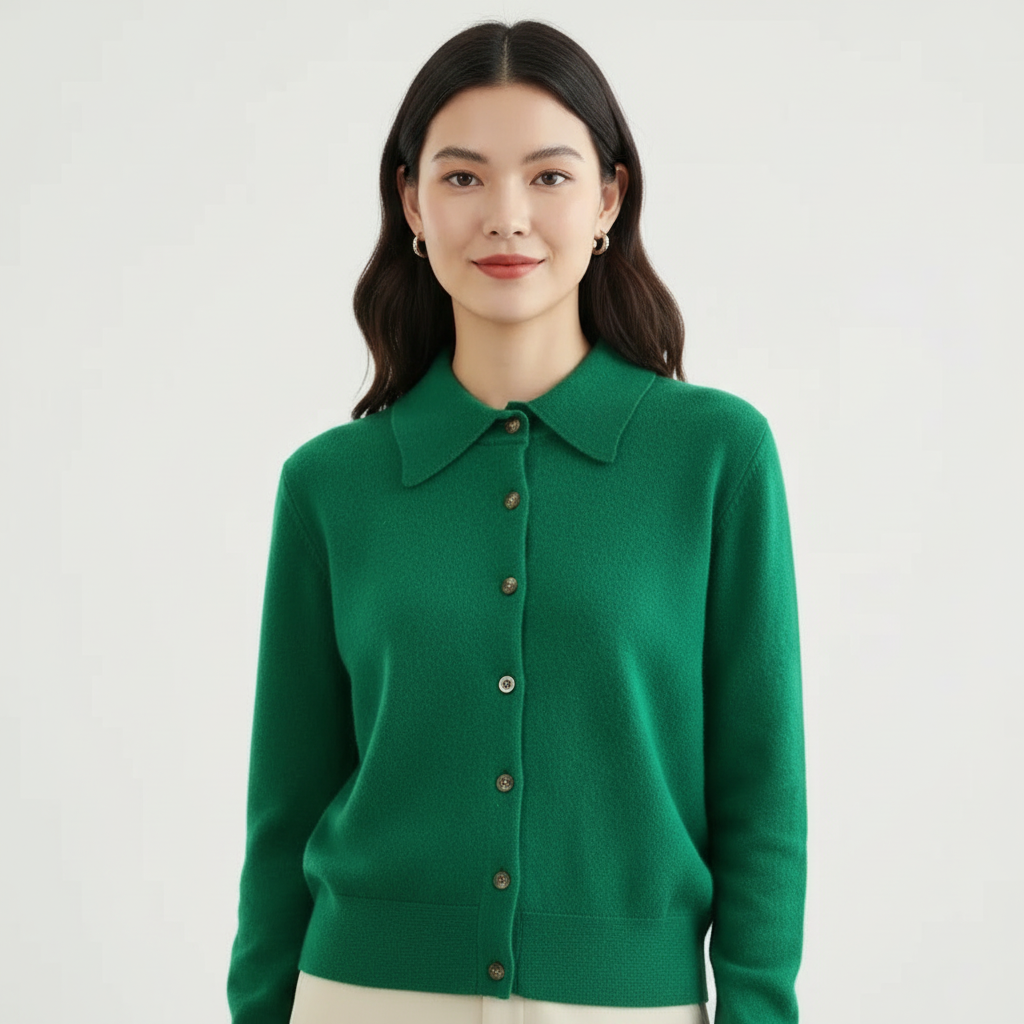 Alyssa | Button-Front Knit Top for Women