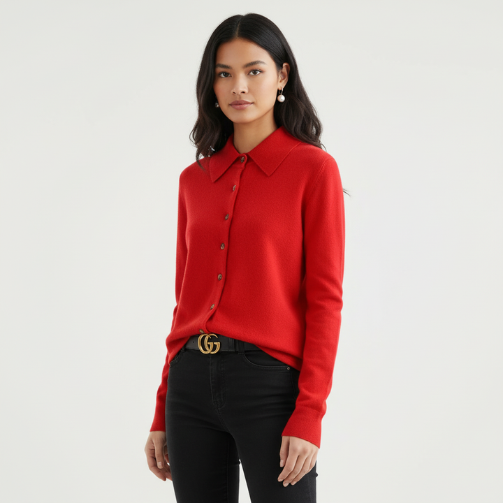 Alyssa | Button-Front Knit Top for Women