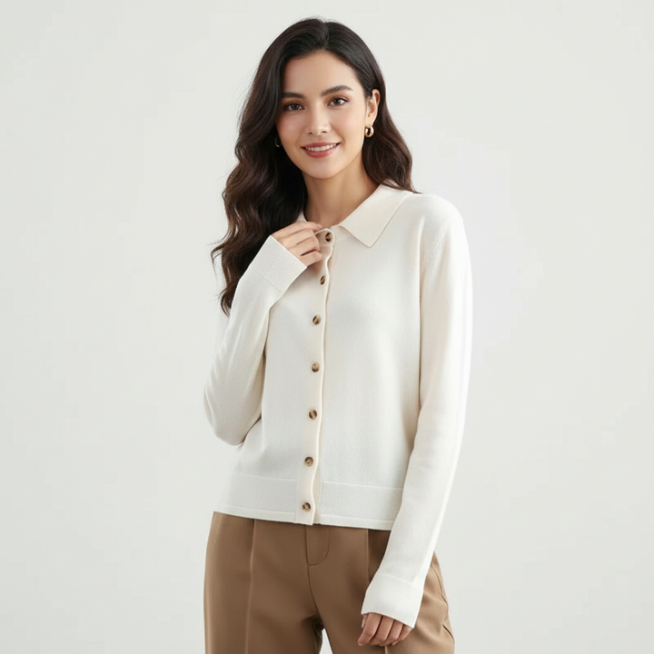 Alyssa | Button-Front Knit Top for Women
