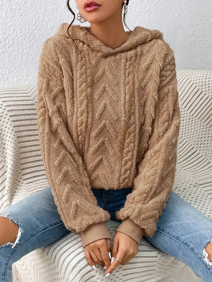 Caroline | Fluffy Teddy Hoodie for Women