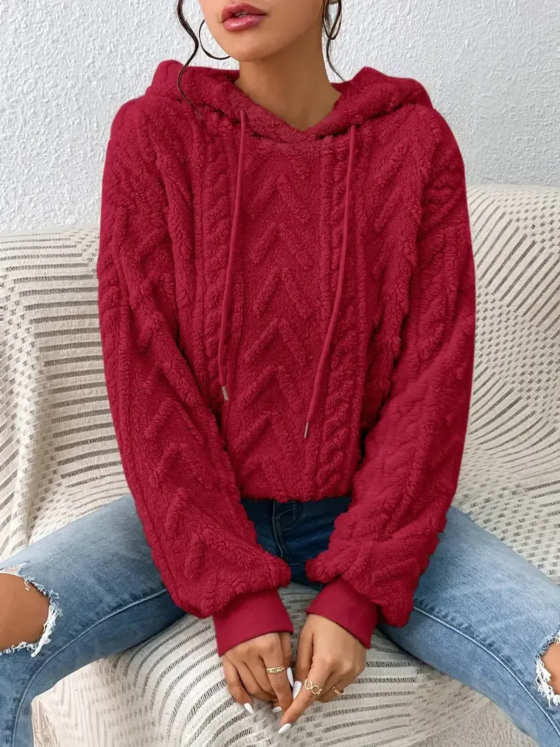 Caroline | Fluffy Teddy Hoodie for Women