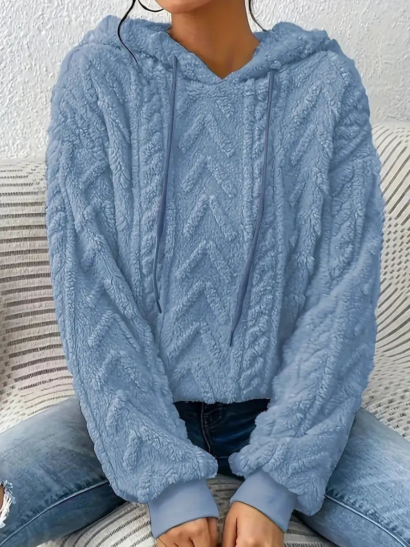 Caroline | Fluffy Teddy Hoodie for Women