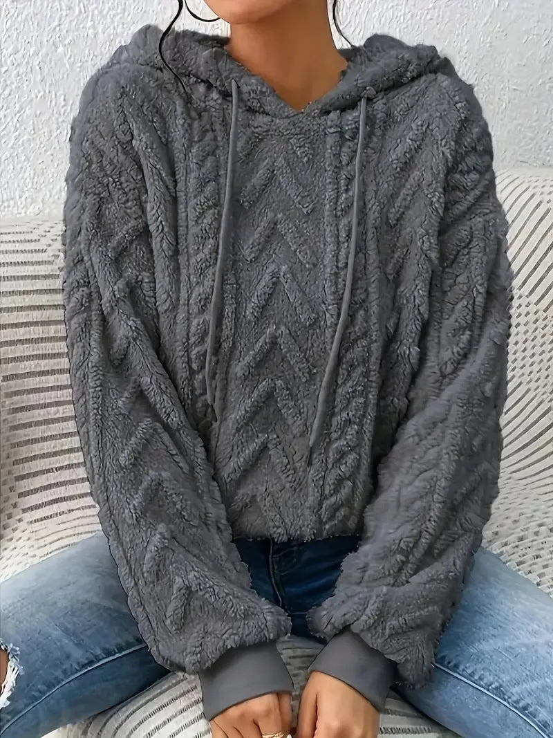 Caroline | Fluffy Teddy Hoodie for Women