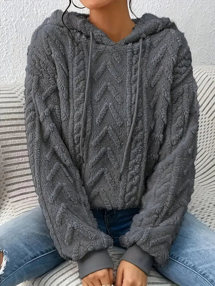 Caroline | Fluffy Teddy Hoodie for Women