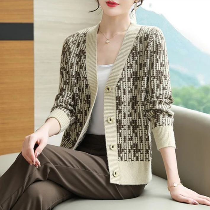 Bailey | V-Neck Button-Front Cardigan for Women