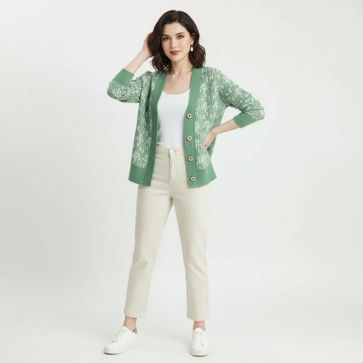 Bailey | V-Neck Button-Front Cardigan for Women