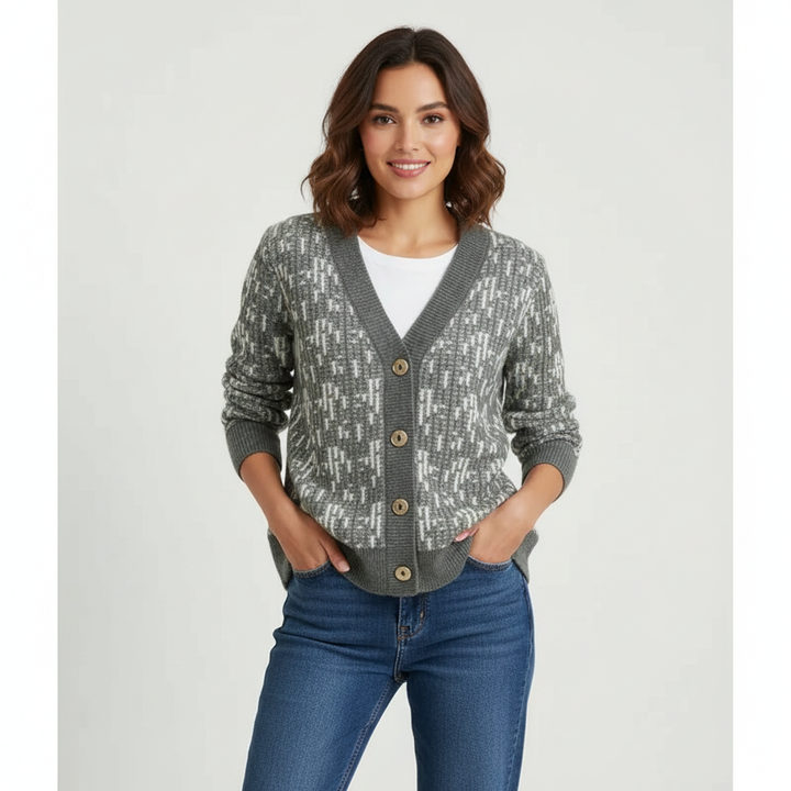 Bailey | V-Neck Button-Front Cardigan for Women