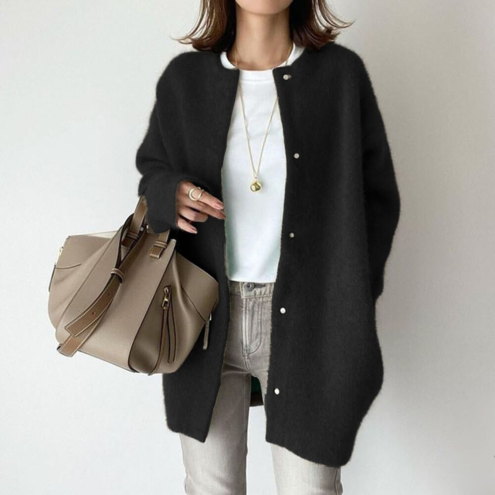Clara | Oversized Button-Front Cardigan for Women
