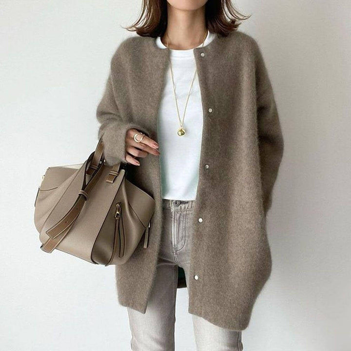 Clara | Oversized Button-Front Cardigan for Women