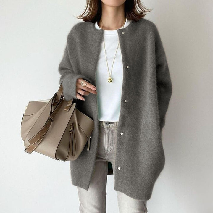 Clara | Oversized Button-Front Cardigan for Women