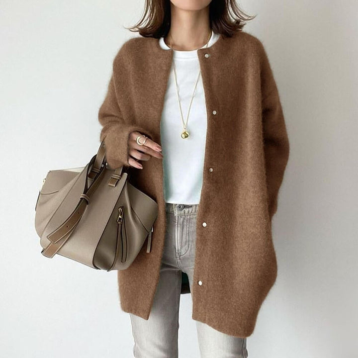 Clara | Oversized Button-Front Cardigan for Women