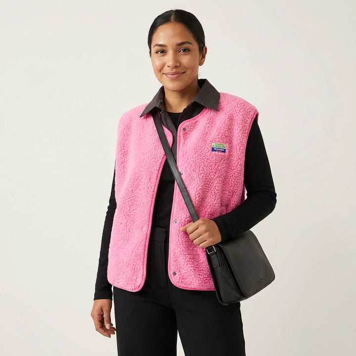 Helena | Fluffy Sleeveless Teddy Gilet for Women