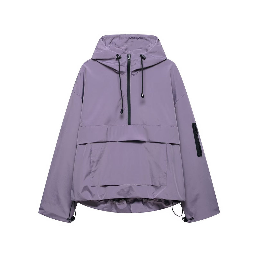 Holly | Hooded Zip-Up Anorak Jacket for Women