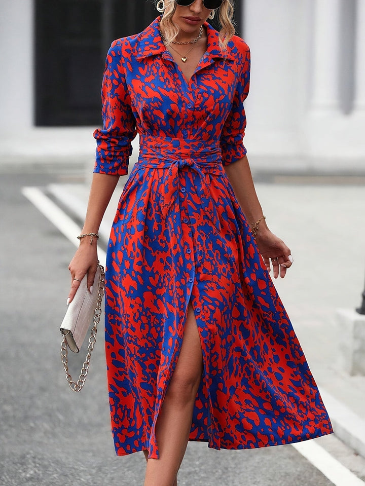 Elegant Shirt Dress – White Dress