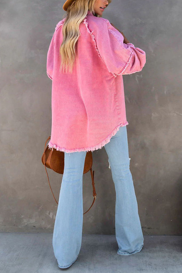 Charlotte | Oversized Denim Shirt Jacket for Women