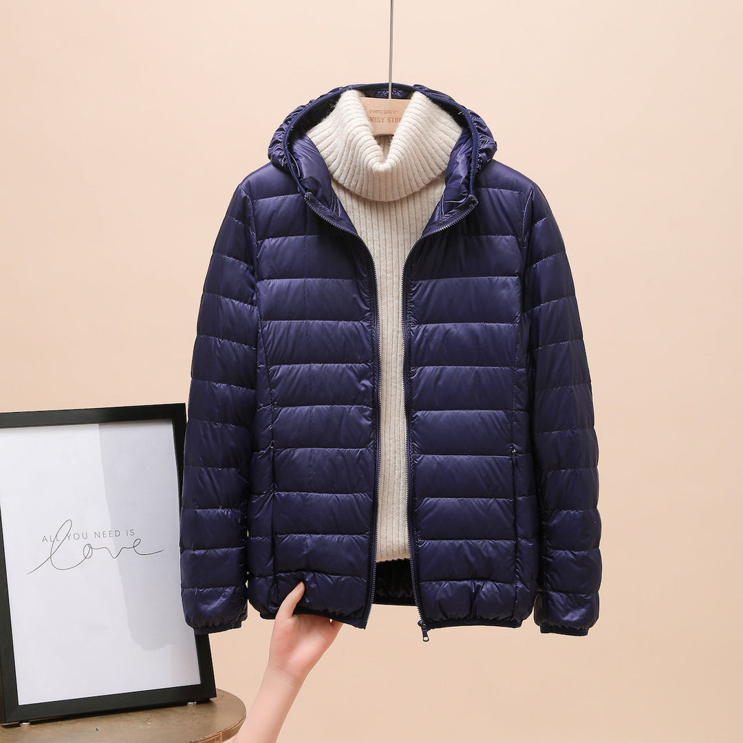 Carol | Cropped Hooded Quilted Jacket for Women