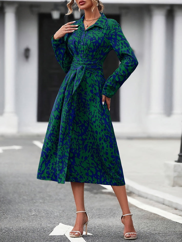 Elegant Shirt Dress – White Dress