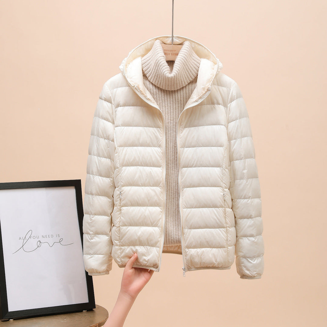 Carol | Cropped Hooded Quilted Jacket for Women