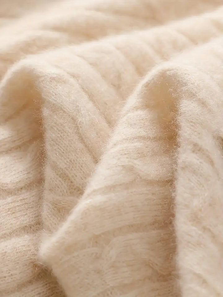 Hazel | Cashmere Wool Knit Polo for Women