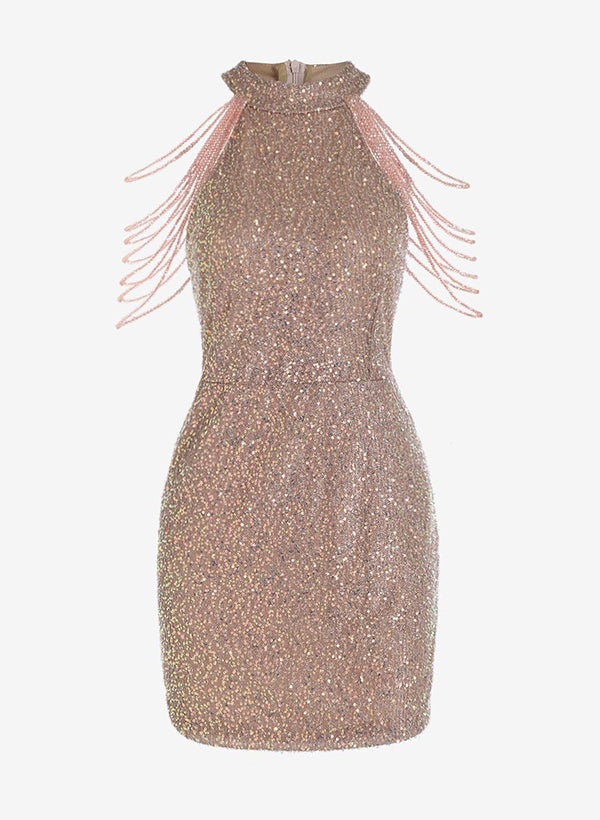 Abigail | Homecoming Dress Sheath Strapless Sequin Women&