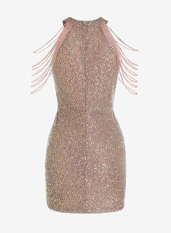 Abigail | Homecoming Dress Sheath Strapless Sequin Women&