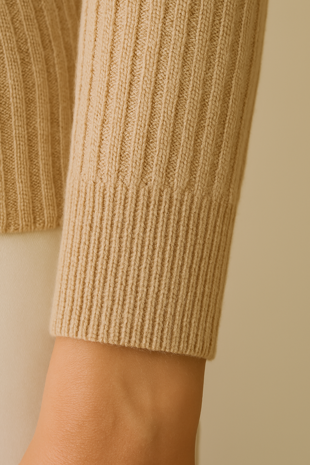 Lily | Ribbed Wool Knit Polo for Women