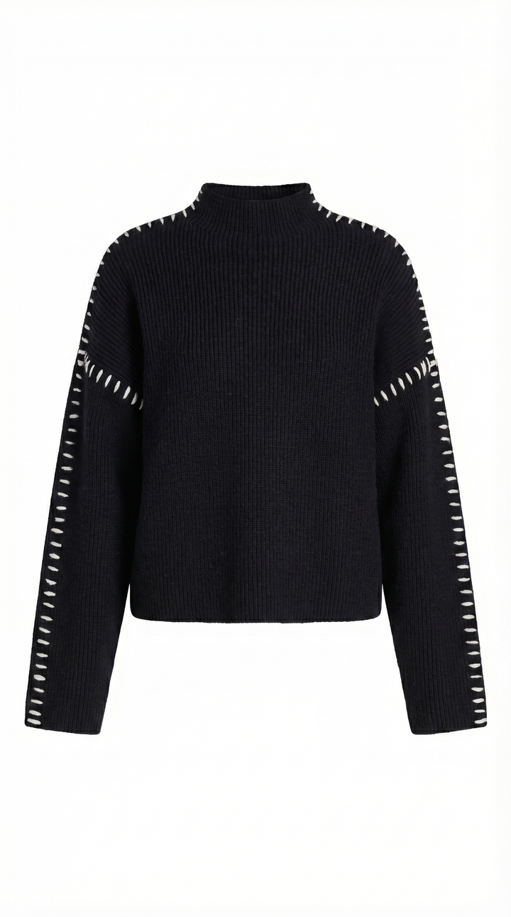 Wendy | Oversized Mock Neck Sweater for Women