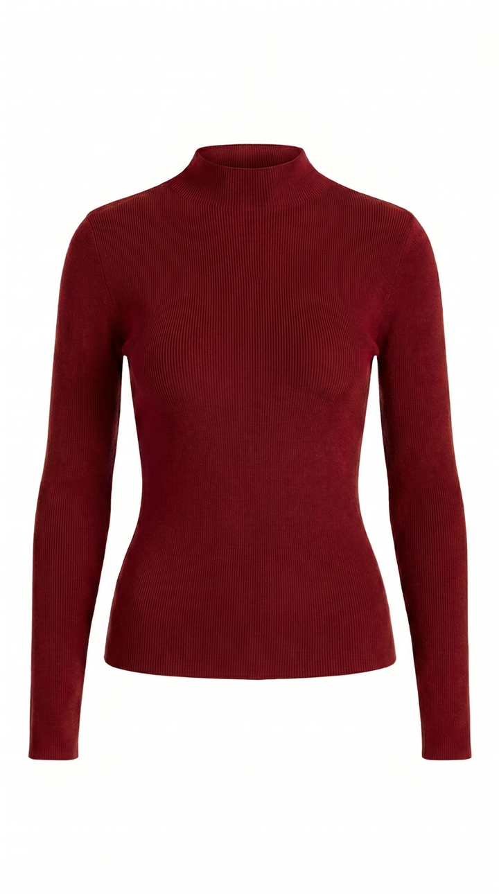 Lorna | Ribbed Wool Knit Top for Women