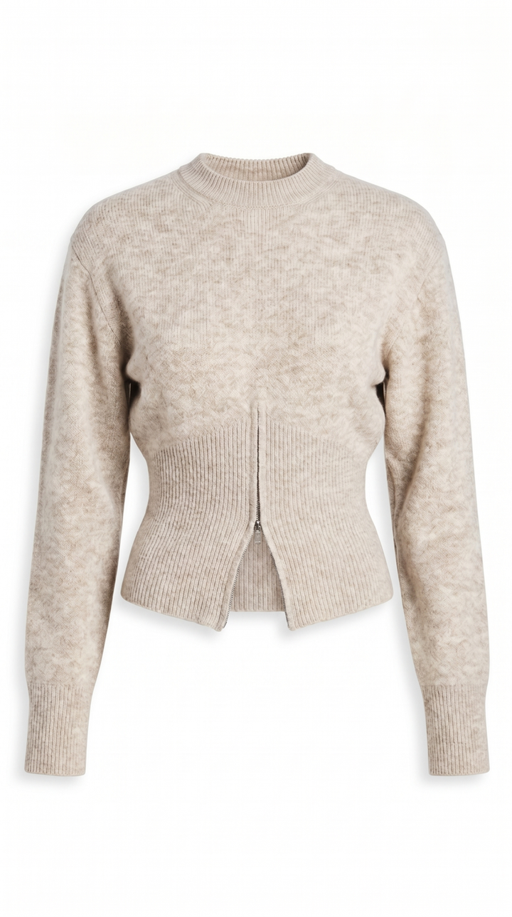 Rosalie | Half-Zip High Neck Sweater for Women