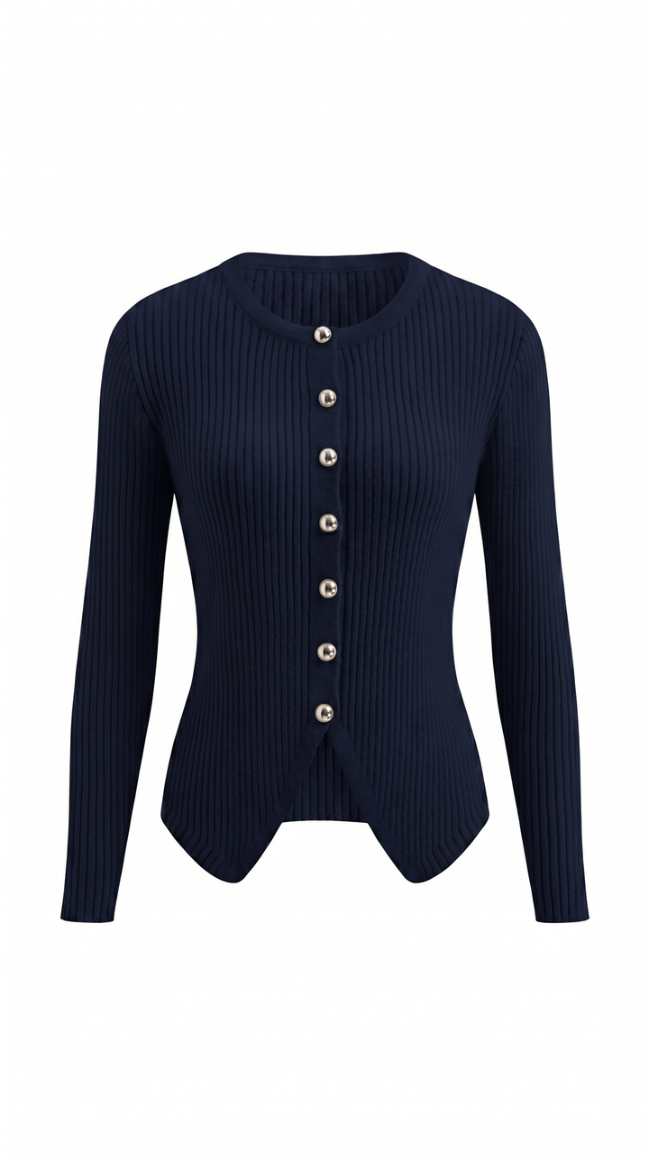 Leona | V-Neck Button-Front Cardigan for Women