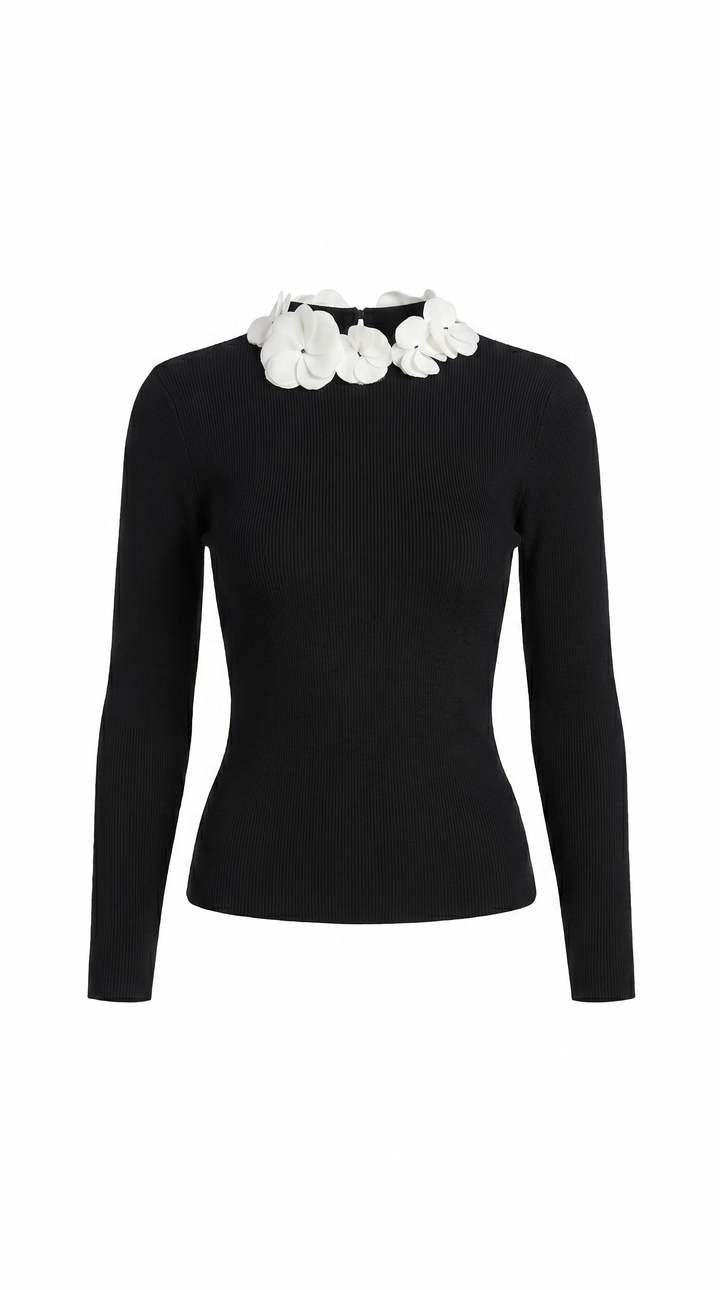 Samantha | Crew Neck Knit Top for Women