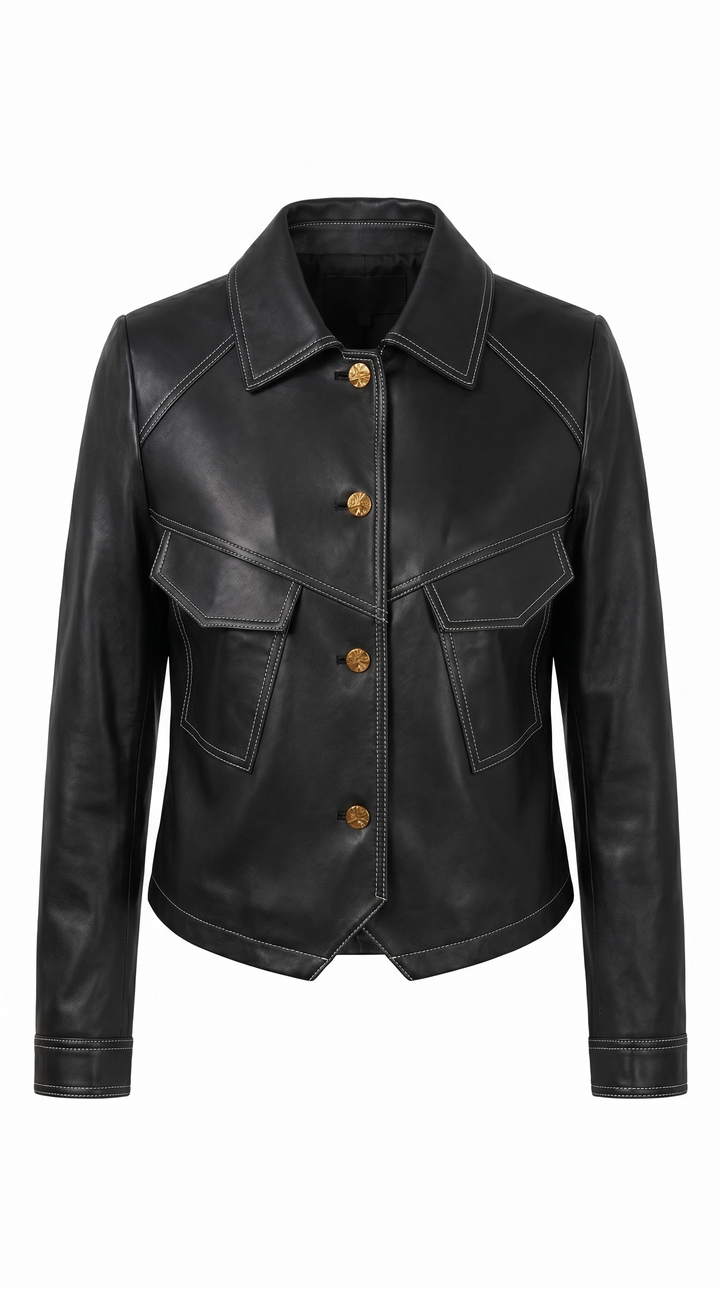 Courtney | Faux Leather Jacket for Women