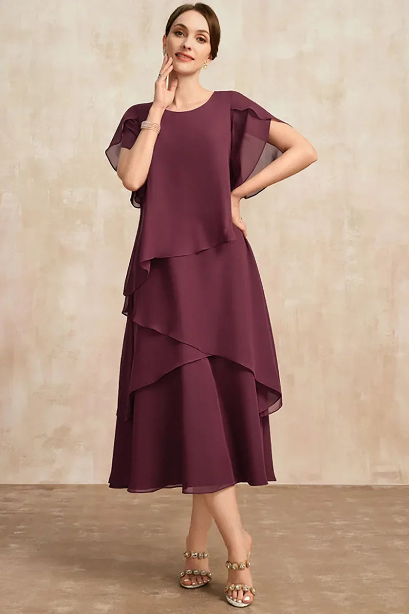 Classic Chiffon Dress – White Dress