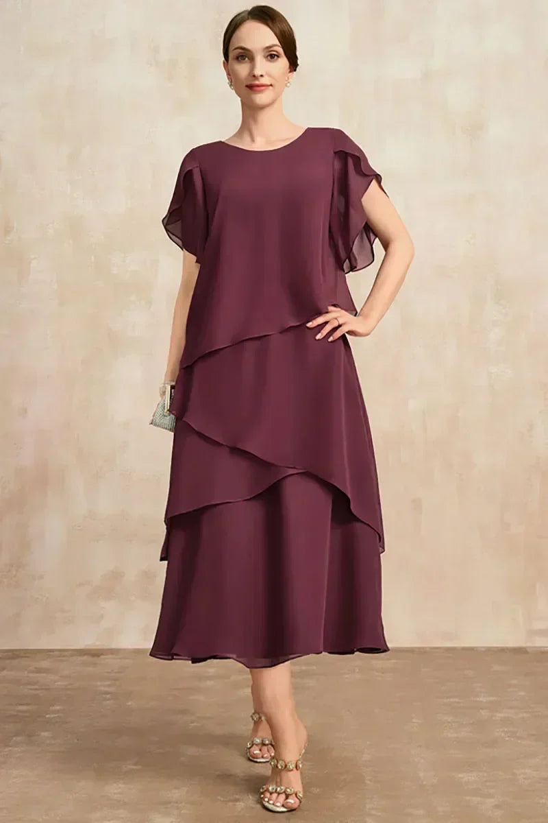 Classic Chiffon Dress – White Dress