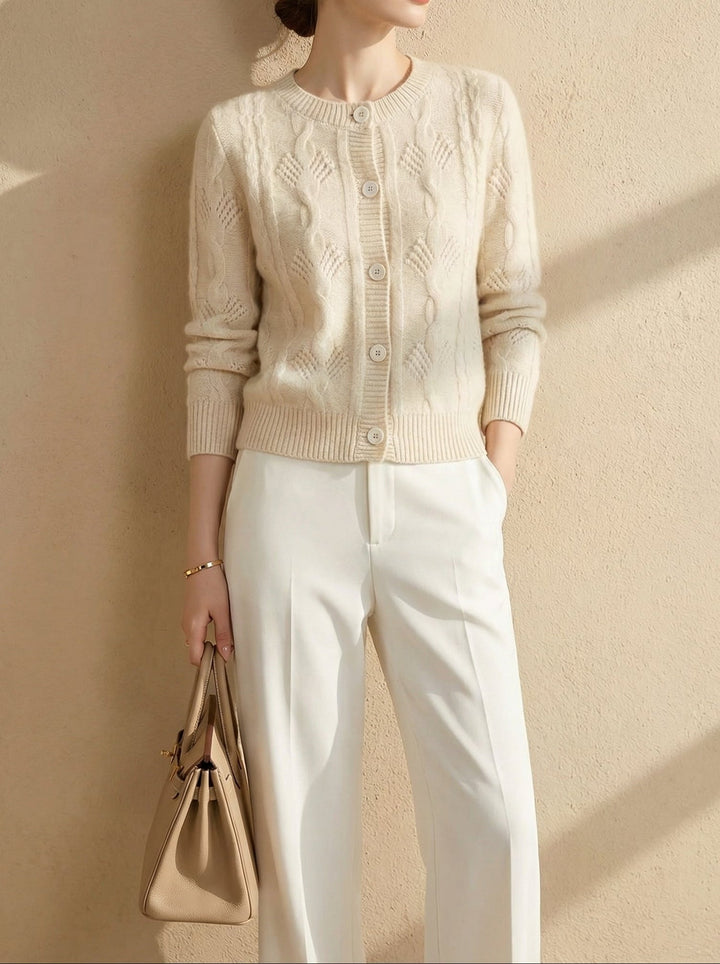 Ruby | Chunky Knit Ribbed Cardigan for Women