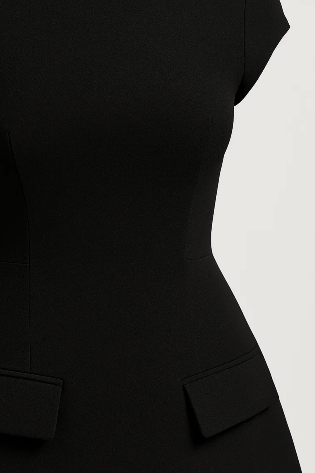 Mini Dress Women A-Line Stand-Up Collar Fitted Casual