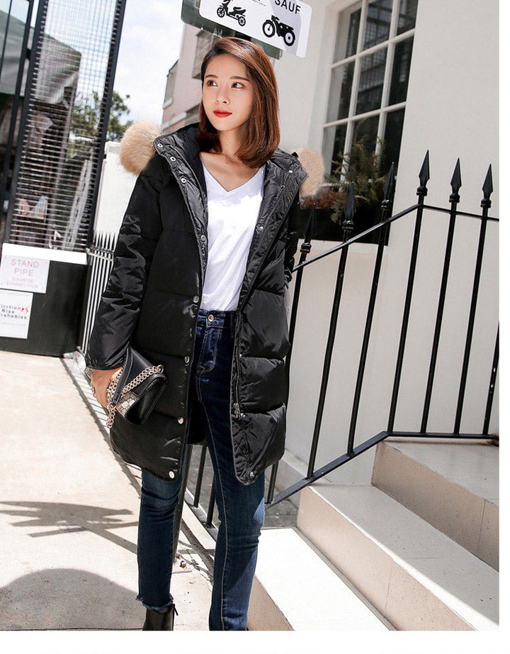 Beatrice | Long Hooded Puffer Jacket for Women