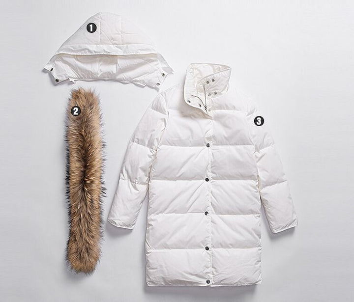 Beatrice | Long Hooded Puffer Jacket for Women