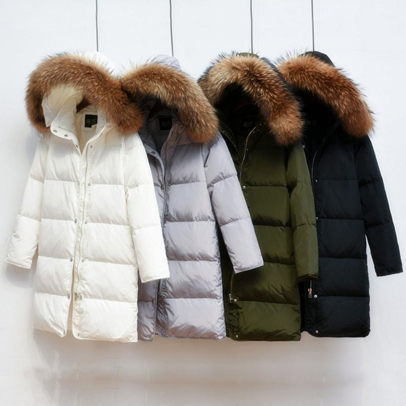 Beatrice | Long Hooded Puffer Jacket for Women