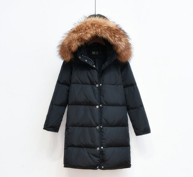 Beatrice | Long Hooded Puffer Jacket for Women