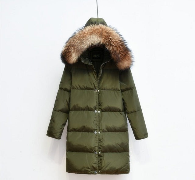 Beatrice | Long Hooded Puffer Jacket for Women