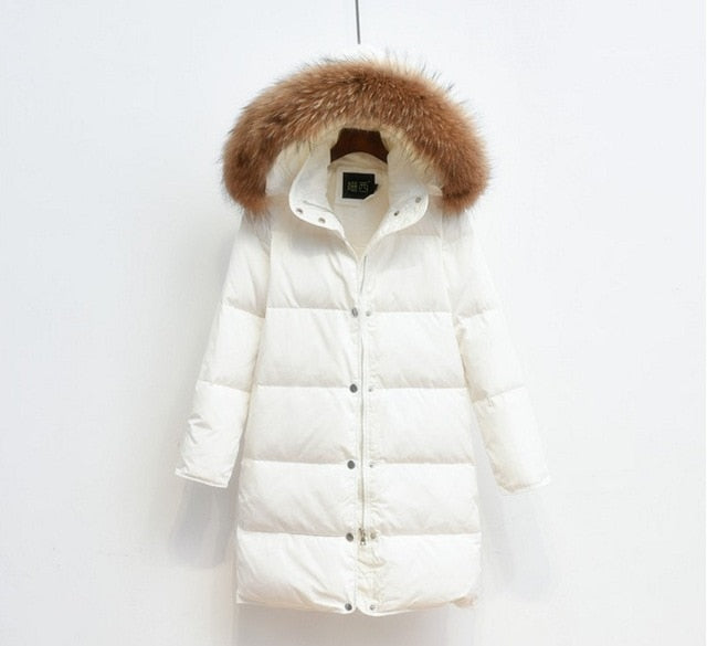 Beatrice | Long Hooded Puffer Jacket for Women