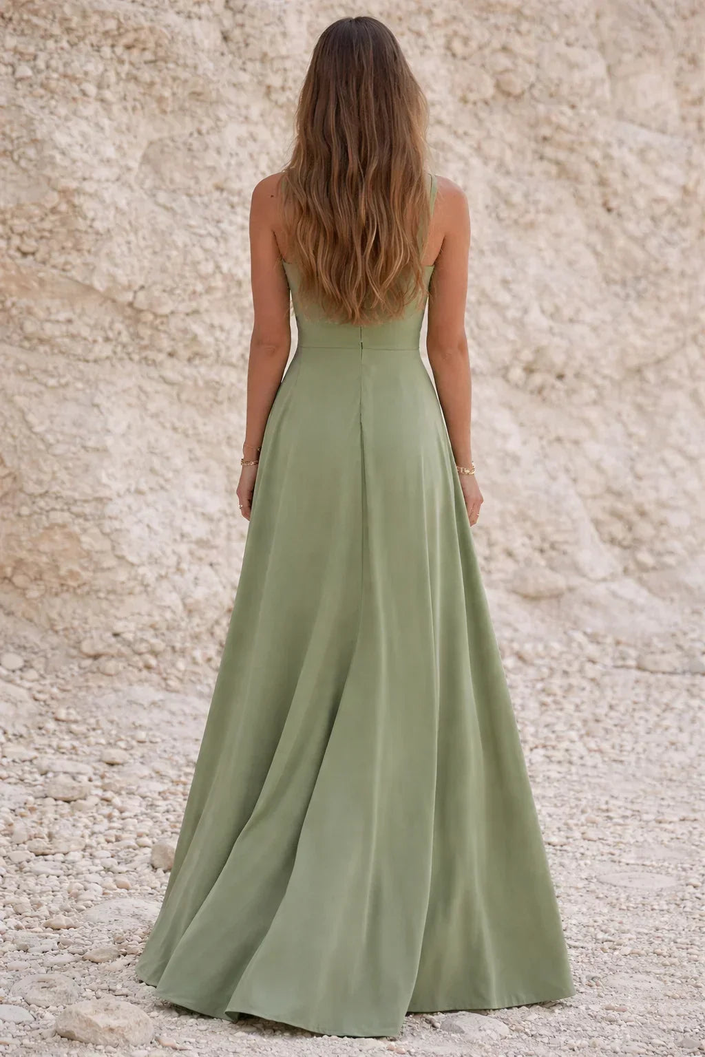 Sage Green Wedding Guest Occasion Dress