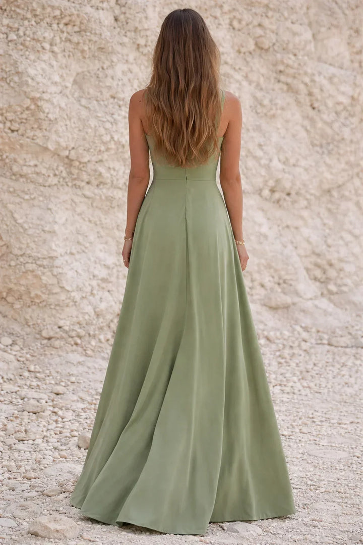 Sage Green Wedding Guest Occasion Dress