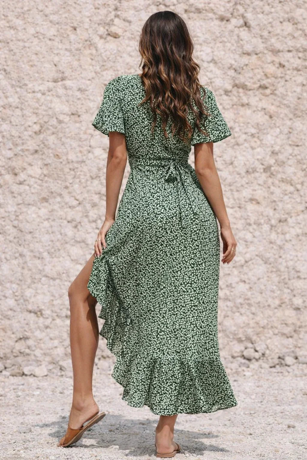Dark Sage Green Dress