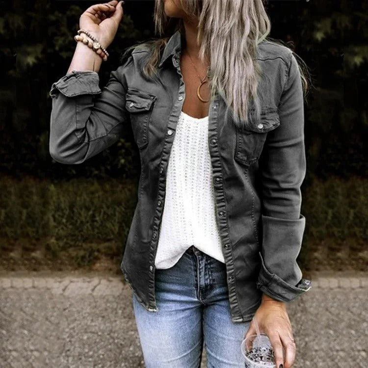 Grace | Relaxed Denim Shirt Jacket for Women