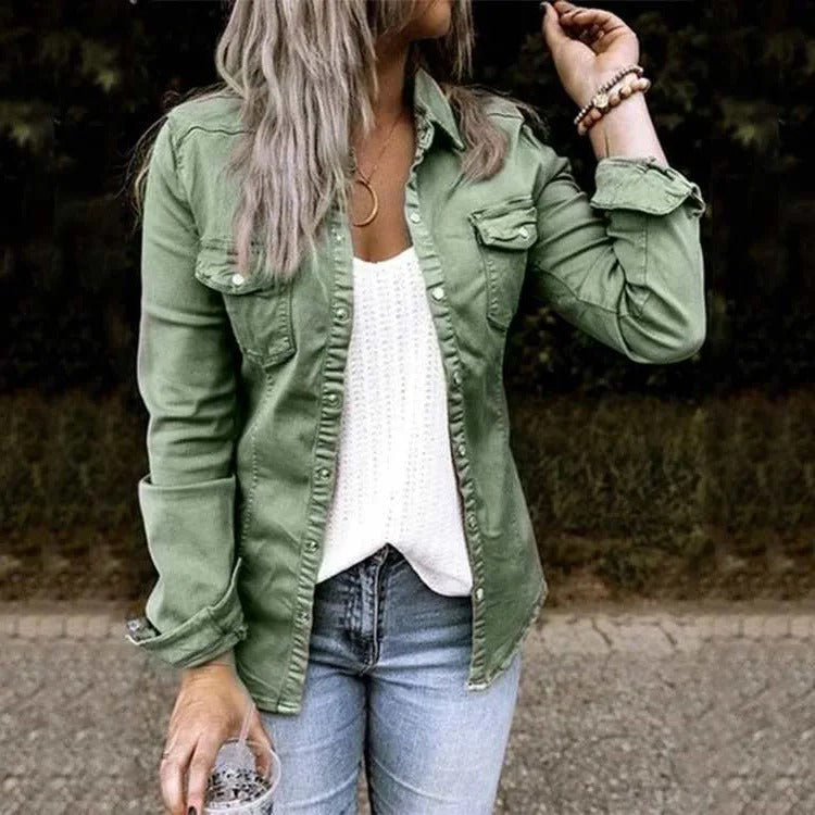 Grace | Relaxed Denim Shirt Jacket for Women
