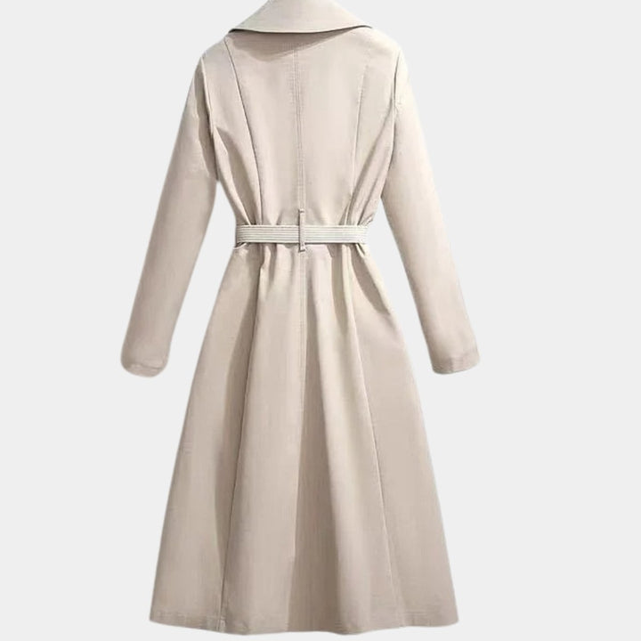 Imogen | Long Belted Trench Coat for Women