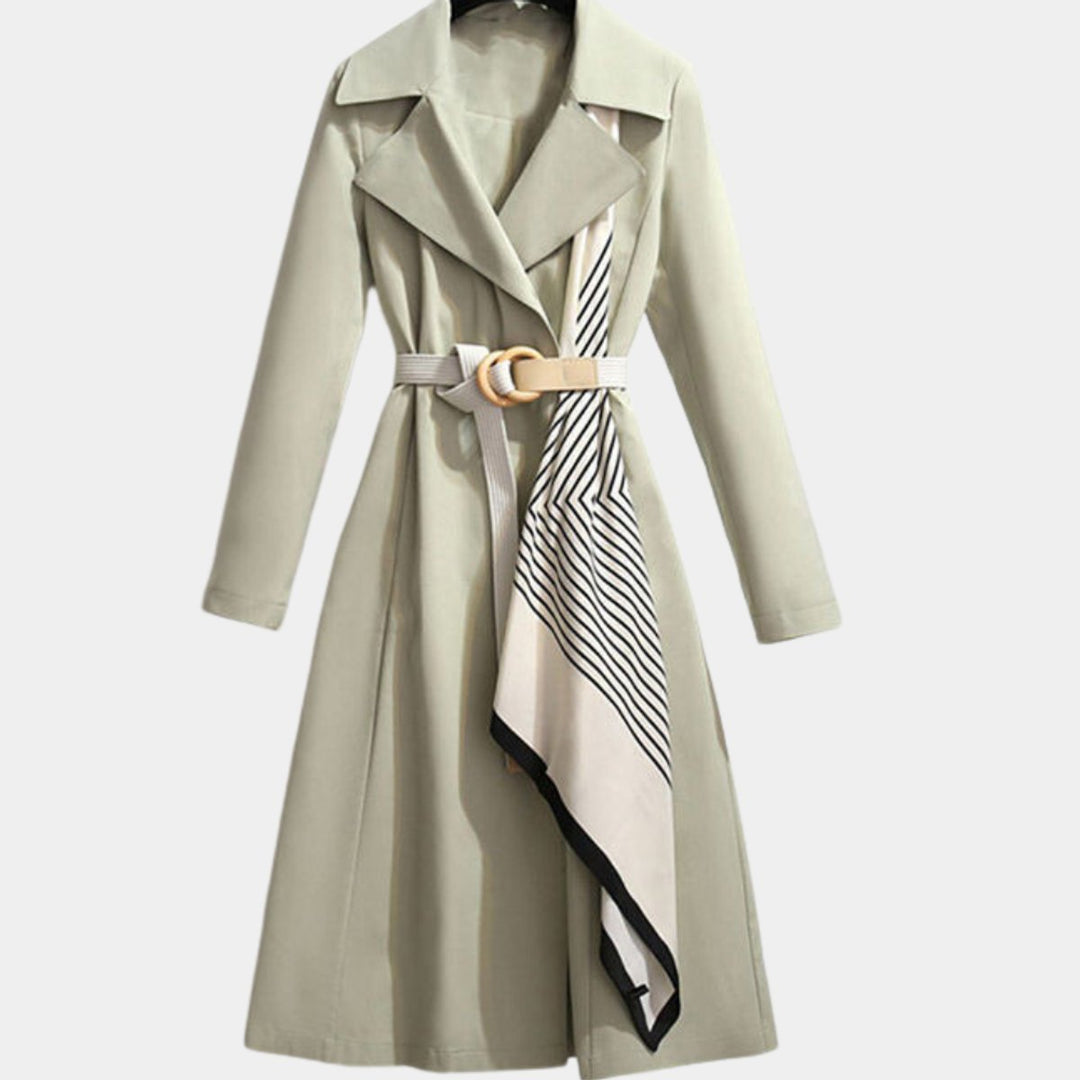 Imogen | Long Belted Trench Coat for Women