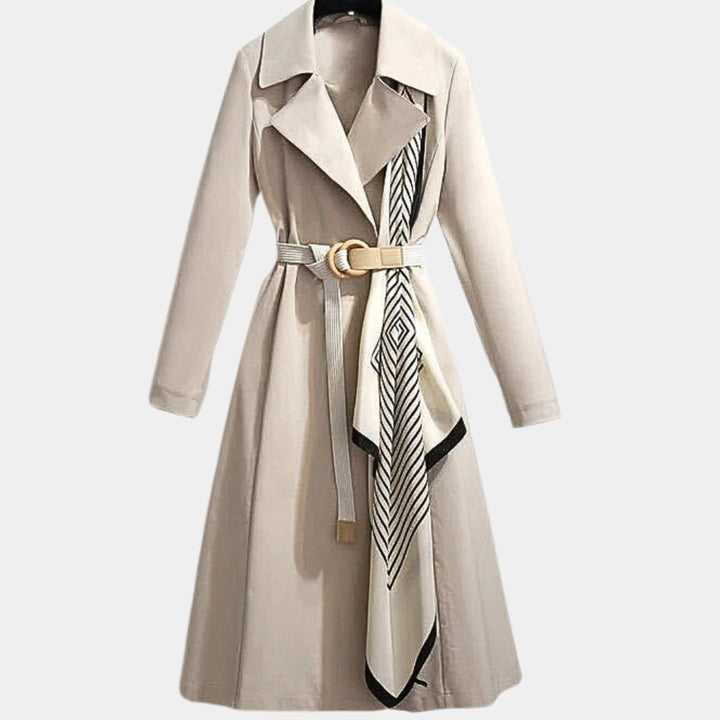 Imogen | Long Belted Trench Coat for Women